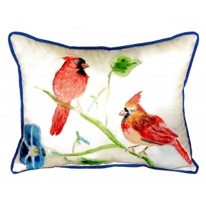 Charlton Home Emmalee Cardinals Indoor/Outdoor Lumbar Pillow CRLM1265